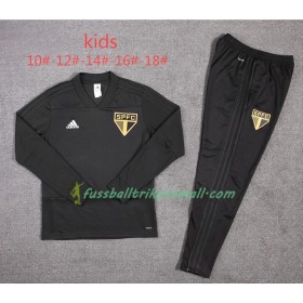 Sao Paulo Kinder Sweatshirts Anzüge Schwarz 2018-2019
